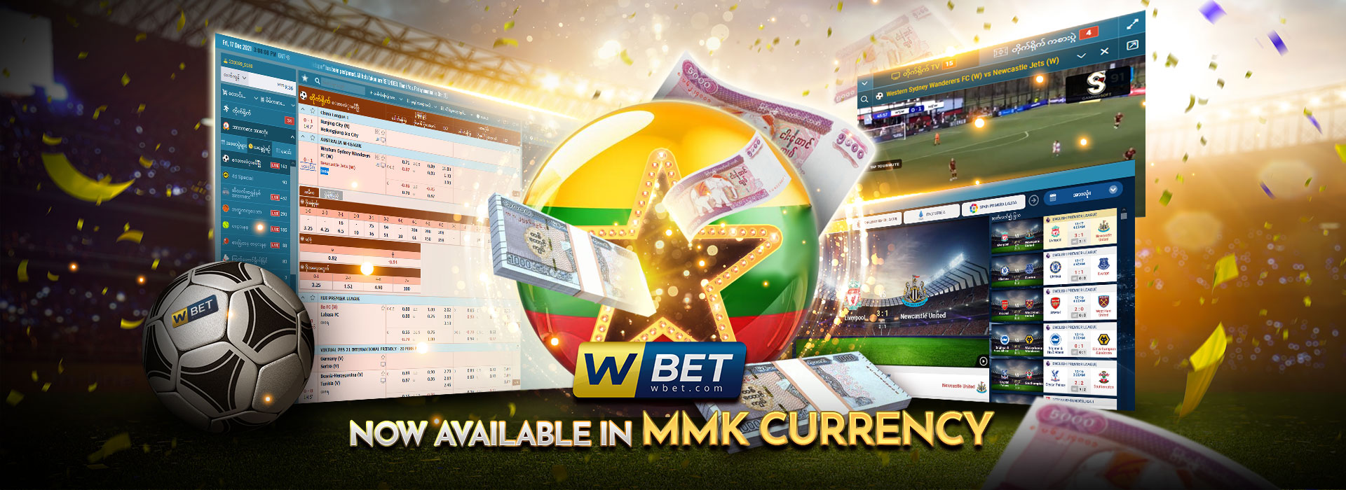 Wbet now available in MMK currency Web Banner - GamingSoft