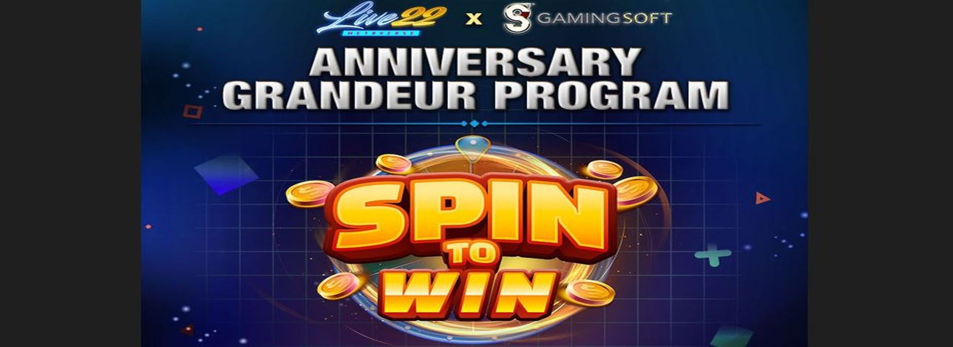 To celebrate GAMINGSOFT’s anniversary, we are thrilled to introduce the "Spin to Win" event!
