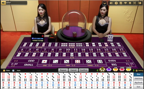 SicBo is a Live Casino Game Provided by the Vendor Partner Big Gaming - GamingSoft