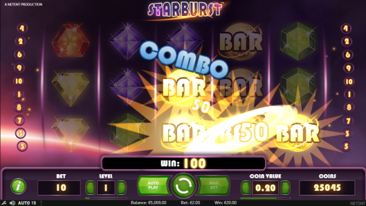 Starburst is a Slot Game Provided by the Vendor Partner NetEnt - GamingSoft