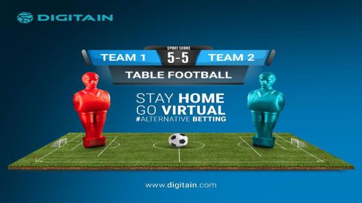 桌上足球 是一款體育博彩軟件由合作夥伴 Digitain 所提供 - 樂遊國際GamingSoft