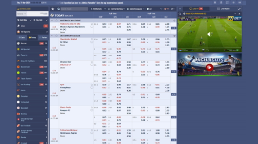 PES21 is One of the Soccer Betting that Offered by the Vendor Partner Wbet - GamingSoft