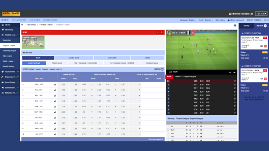 Virtual Football is a Virtual Sportsbook Game Provided by the Vendor Partner V2G - GamingSoft