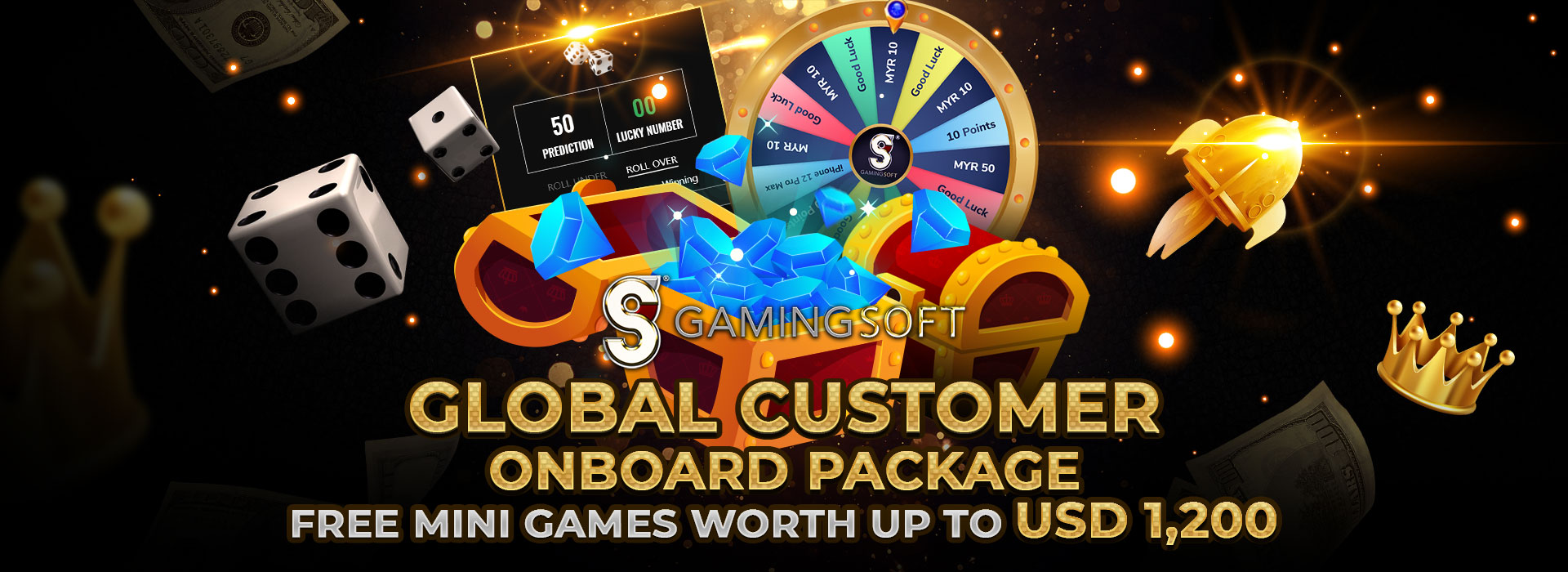 Global Customer Onboard Web Banner - GamingSoft