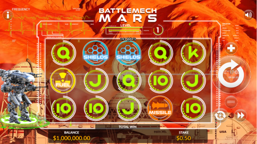 戰鬥機甲：火星 是一款老虎機遊戲由合作夥伴 Maverick Gaming 所提供 - 樂遊國際GamingSoft