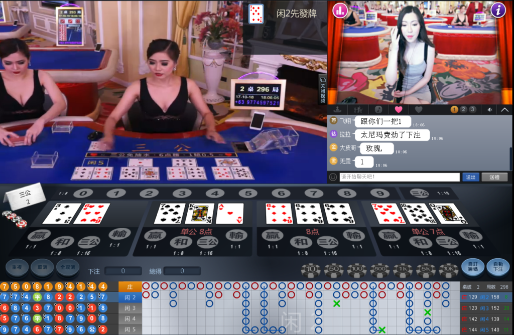 3 Face is a Live Casino Game Provided by the Vendor Partner WM Casino - GamingSoft